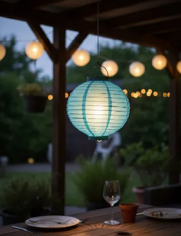 Lanterna de hartie, albastru Albastru