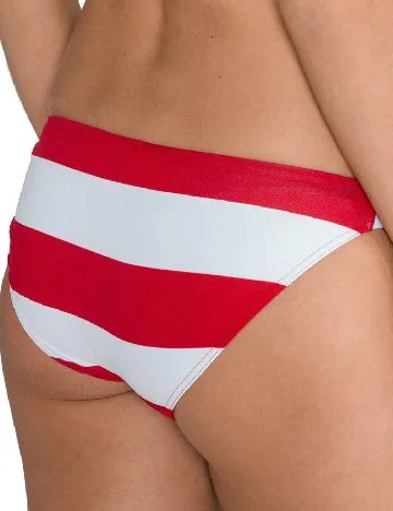 Chilot de baie Tommy Hilfiger, alb/rosu