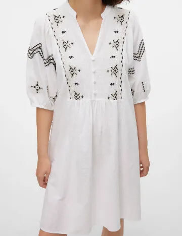 Rochie scurta Vero Moda, alb