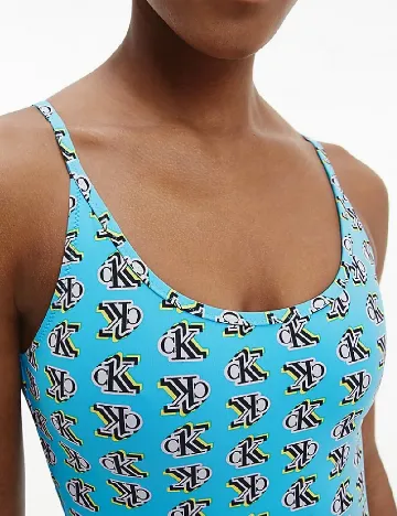 Costum de baie Calvin Klein, albastru