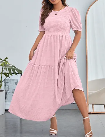 Rochie lunga SHEIN CURVE, roz