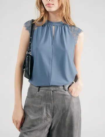 Bluza Vero Moda, bleumarin