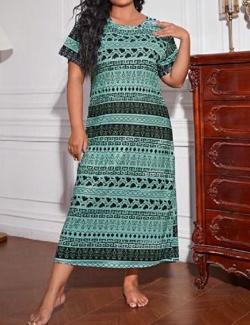 Rochie lunga SHEIN CURVE, turcoaz