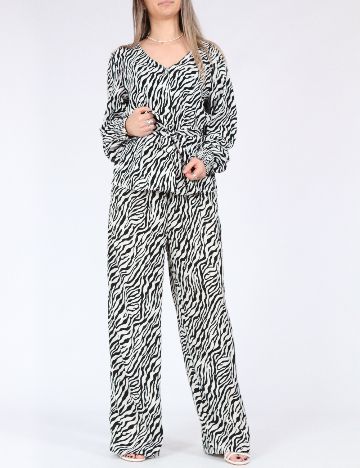 Bluza Only, alb/negru