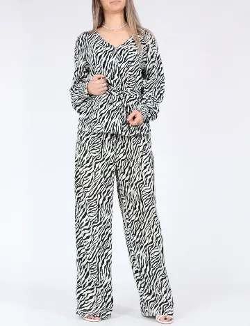 Bluza Only, alb/negru
