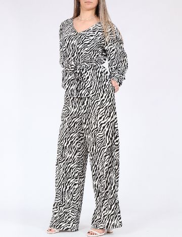 Bluza Only, alb/negru