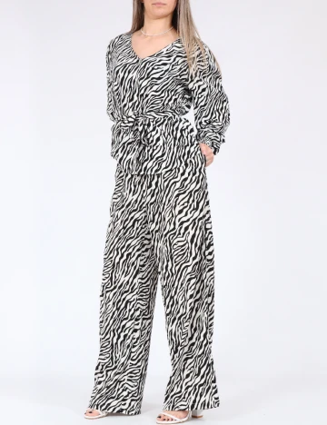 Bluza Only, alb/negru