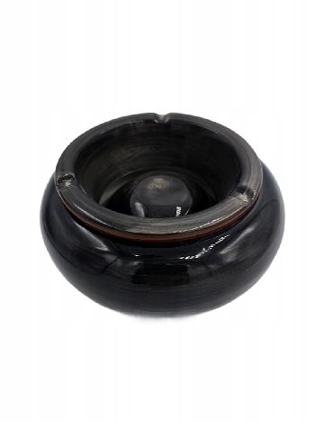 Scrumiera OutletMag, negru