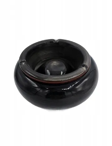 Scrumiera OutletMag, negru