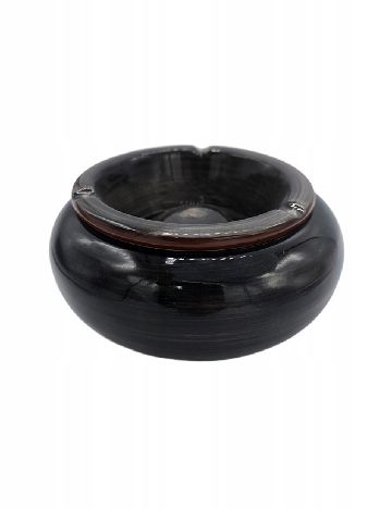 Scrumiera OutletMag, negru