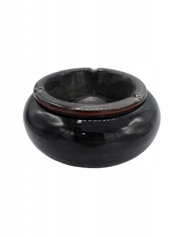 Scrumiera OutletMag, negru