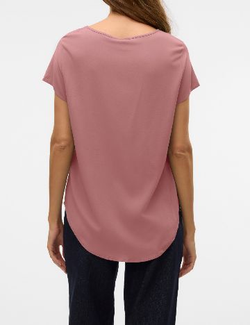 Tricou Vero Moda, roz pudra