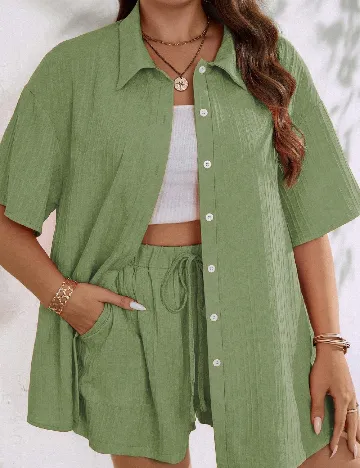 Compleu SHEIN CURVE, verde
