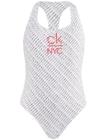 Costum de baie Calvin Klein, alb