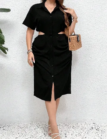 Rochie medie SHEIN CURVE, negru