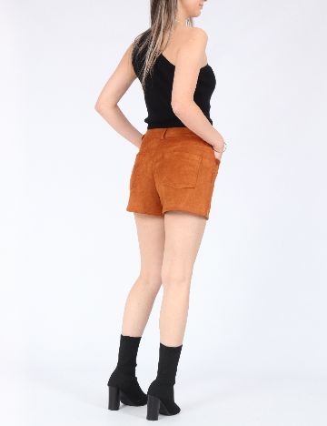 Pantaloni scurti Only, caramiziu