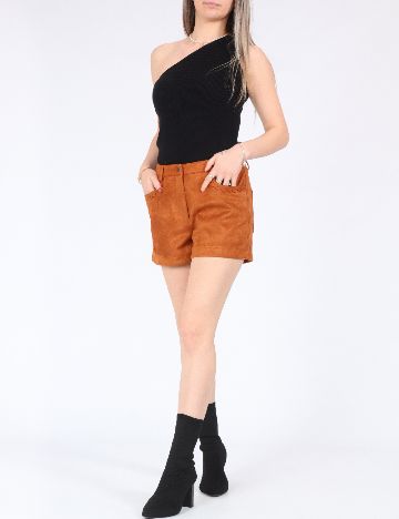 Pantaloni scurti Only, caramiziu