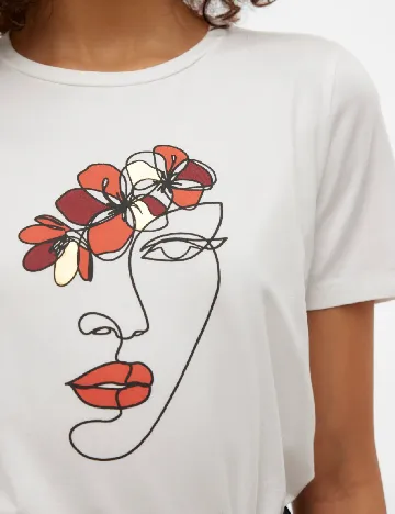 Tricou Vero Moda, alb
