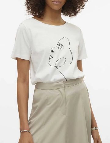 Tricou Vero Moda, alb