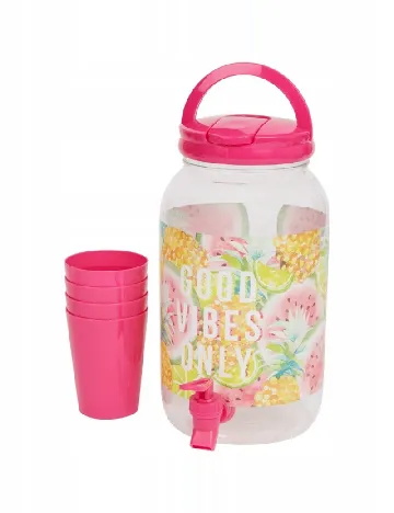 Dozator limonada OutletMag, roz