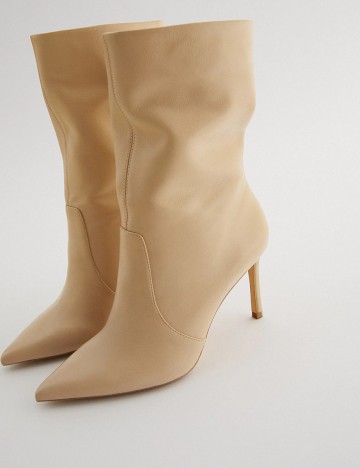 Botine Zara, crem