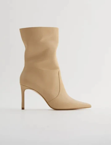 Botine Zara, crem