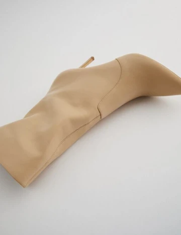 Botine Zara, crem