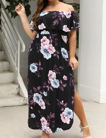 Rochie lunga SHEIN CURVE, negru
