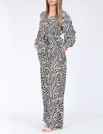 Pantaloni Only, alb/negru
