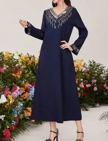 Rochie medie SHEIN, bleumarin