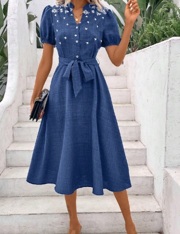 Rochie medie SHEIN, albastru