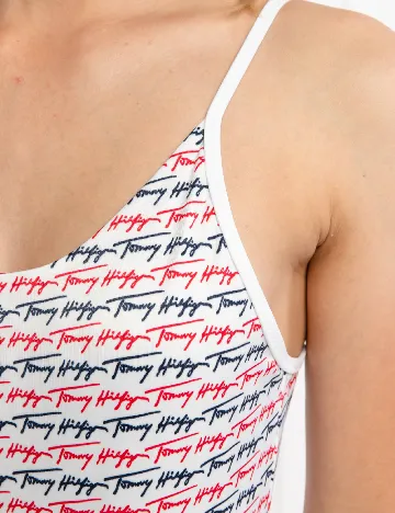 Costum de baie Tommy Hilfiger, alb