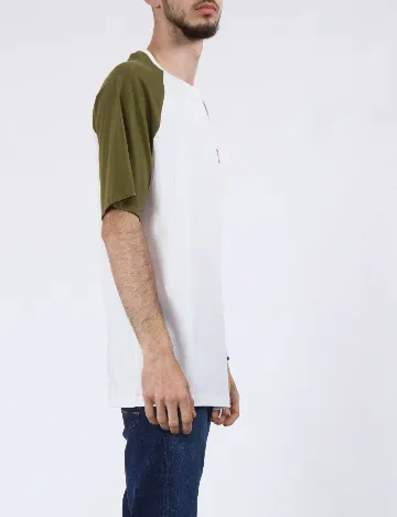 Tricou Jack&Jones, alb/verde Alb