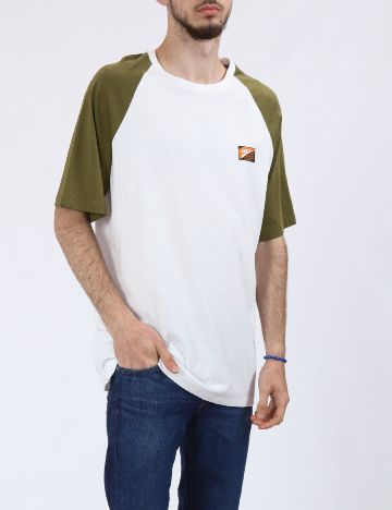 Tricou Jack&Jones, alb/verde