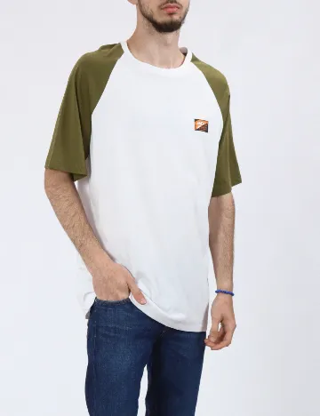Tricou Jack&Jones, alb/verde Alb
