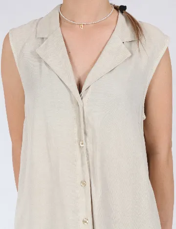 Rochie medie Vero Moda, crem