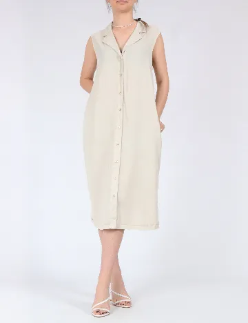 Rochie medie Vero Moda, crem