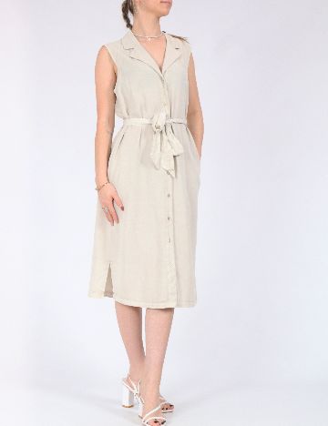 Rochie medie Vero Moda, crem