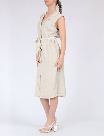 Rochie medie Vero Moda, crem