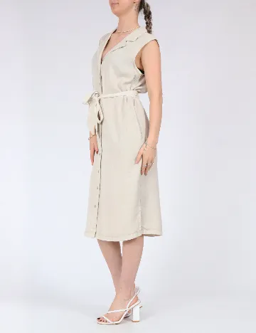 Rochie medie Vero Moda, crem