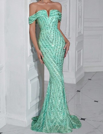 Rochie lunga SHEIN, turcoaz