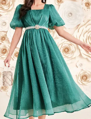Rochie medie SHEIN, verde