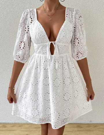 Rochie scurta SHEIN, alb