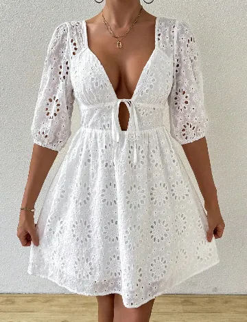 Rochie scurta SHEIN, alb