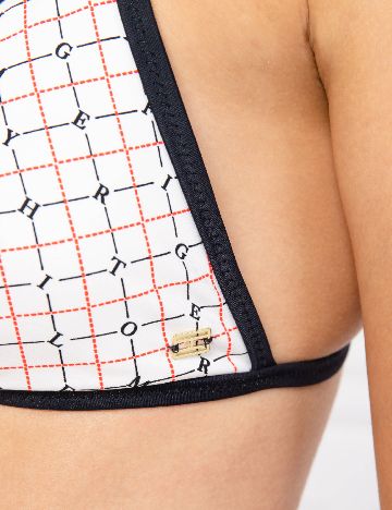Sutien de baie Tommy Hilfiger, alb