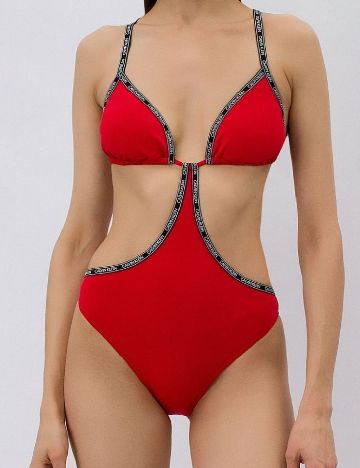 Costum de baie Calvin Klein, rosu