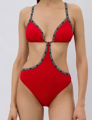 Costum de baie Calvin Klein, rosu