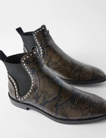 Botine Zara, animal print Animal print