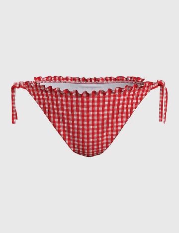 Chilot de  baie Tommy Hilfiger, alb/rosu