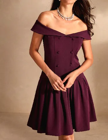 Rochie scurta Anewsta, visiniu